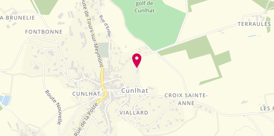 Plan de Pompes Funebres Joubert, Route Olliergues, 63590 Cunlhat