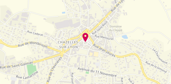 Plan de Marbrerie Geay-Giroud, 13 Place Jean Baptiste Galland, 42140 Chazelles-sur-Lyon
