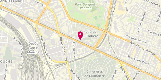 Plan de Pôle Funéraire Public - Métropole de Lyon, 181 avenue Berthelot, 69007 Lyon
