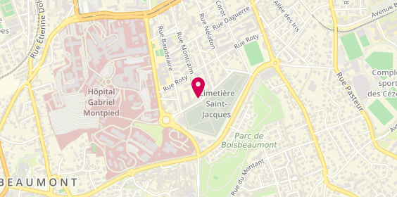 Plan de Pompes Funèbres SERONDE, 48 Rue Montcalm, 63000 Clermont-Ferrand