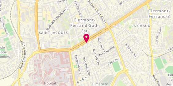 Plan de Pompes funèbres PFG CLERMONT-FERRAND - Boulevard Louis Loucheur, 29 Boulevard Louis Loucheur, 63000 Clermont-Ferrand