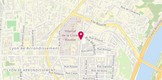 Plan de L'Autre Rive Pompes funèbres, 95 grande Rue de la Croix-Rousse, 69004 Lyon