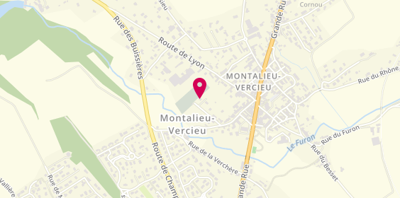 Plan de Pompes Funebres Dombes de Villa, Rue du 1er Août, 38390 Montalieu-Vercieu