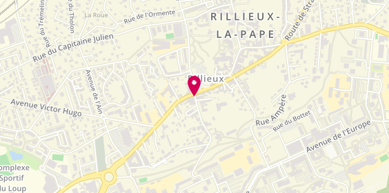 Plan de Marbrerie Pinault Berard, 2 Rue General Brosset, 69140 Rillieux-la-Pape