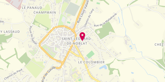 Plan de Pompes Funèbres Libres B Pouiller, 10 place du Champ de Mars 6 Et, 87400 Saint-Léonard-de-Noblat