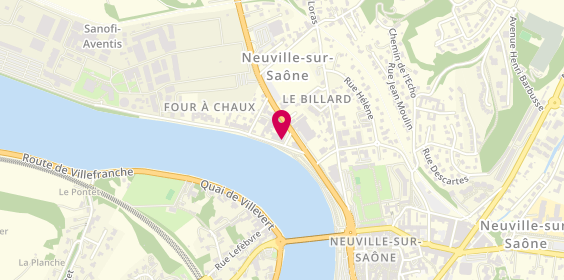 Plan de Pompes funèbres PFG NEUVILLE-SUR-SAÔNE, 3 Quai Armand Barbès, 69250 Neuville-sur-Saône