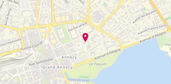 Plan de Pompes Funèbres Anneciennes, 3 avenue du Parmelan, 74000 Annecy