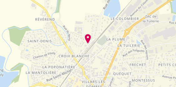 Plan de Pompes Funèbres Bouvet, 219 Rue de Bresse, 01330 Villars-les-Dombes