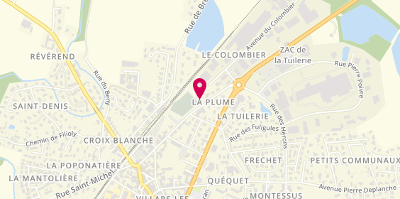 Plan de Pompes Funebres Métras Marbrerie, 174 Rue de l'Industrie, 01330 Villars-les-Dombes