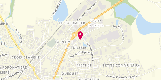 Plan de Pompes Funèbres Métras, parc d'Activités de la Tuilerie, 01330 Villars-les-Dombes