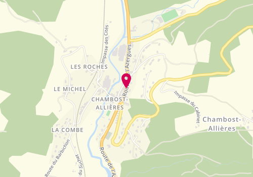 Plan de Philae Services Funéraires, 2140 Route de l'Azergues, 69870 Chambost-Allières