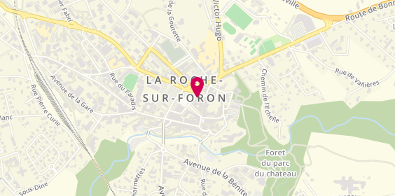 Plan de Pompes Funèbres Rochoises - Fleurs Perce, 9 Rue Carnot, 74800 La Roche-sur-Foron