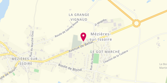 Plan de Pompes Funèbres Mérigot, 31 Avenue Bellac, 87330 Mézières-sur-Issoire