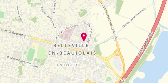 Plan de Pompes funèbres PFG BELLEVILLE, 26 Rue de la Poste, 69220 Belleville-en-Beaujolais