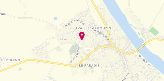 Plan de Availles Ambulances, 18 Rue de l'Égalité, 86460 Availles-Limouzine