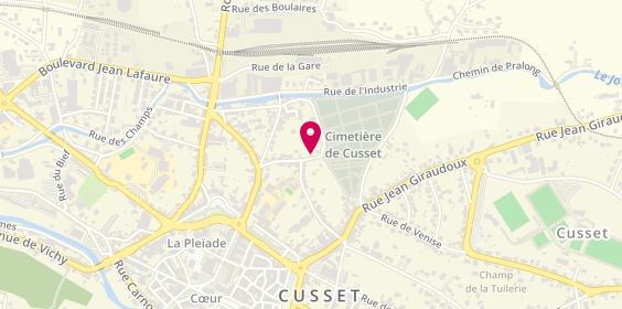 Plan de Pfg-Pompes Funebres Generales, 19-21 Rue du Champ Vincelet, 03300 Cusset
