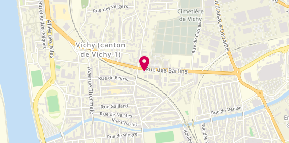 Plan de Etablissements Boussel, 4 Rue des Bartins, 03200 Vichy