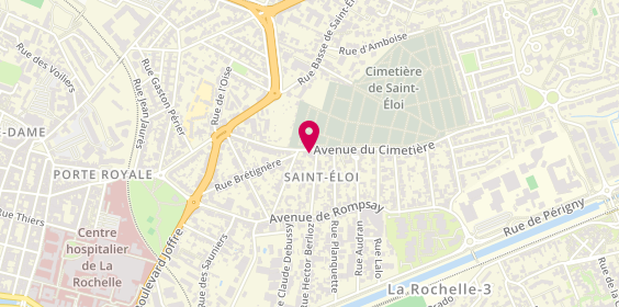 Plan de Pompes funèbres PFG LA ROCHELLE - Avenue du Cimetière, Saint Eloi
38 avenue du Cimetière, 17000 La Rochelle