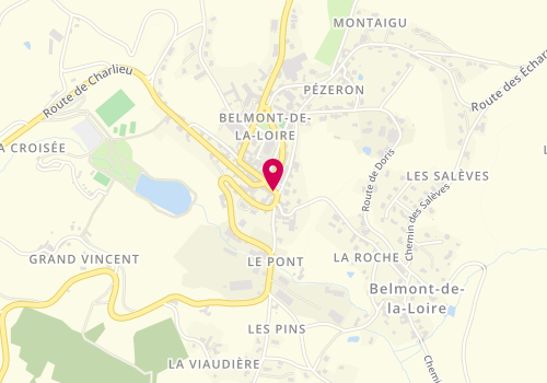 Plan de Ô Memorial, 44 Place du Souvenir, 42670 Belmont-de-la-Loire