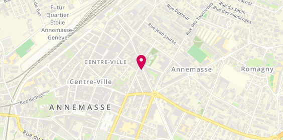 Plan de Pompes Funèbres et Marbrerie Savoisiennes Schaller, 18 avenue du Giffre, 74100 Annemasse