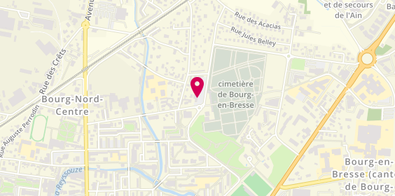 Plan de POMPES FUNÈBRES BOUVET SAS, 17 avenue de l'Égalité, 01000 Bourg-en-Bresse