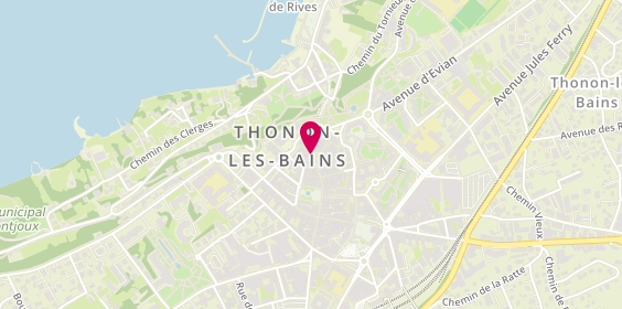 Plan de Pompes funèbres PFG THONON-LES-BAINS, 56 Bis Grande Rue, 74200 Thonon-les-Bains