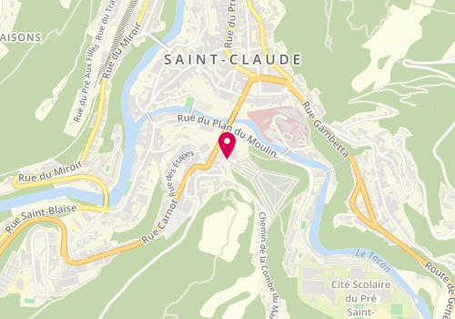 Plan de Maison Funéraire de Saint-Claude, 4 Avenue Cimetière, 39200 Saint-Claude