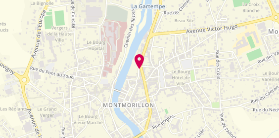 Plan de Le Choix Funeraire MBAYE Funeraire, 15 Boulevard Gambetta, 86500 Montmorillon