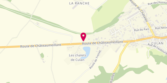 Plan de Pompes Funèbres Beuze, 44 Route de Chateaumeillant, 18270 Culan