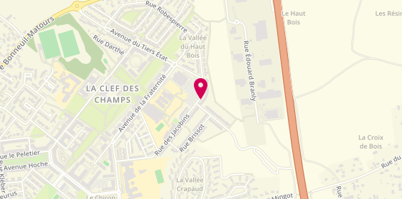 Plan de Joli Départ, 25 Rue des Jacobins, 86000 Poitiers