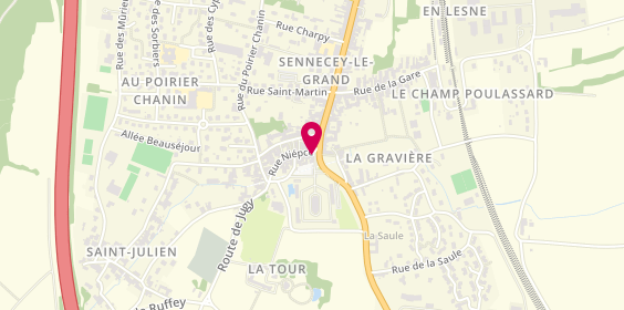 Plan de Espace Funéraire Guillon, 2 Rue Niépce, 71240 Sennecey-le-Grand