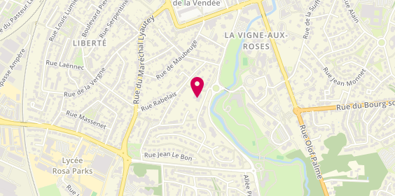 Plan de Pompes funèbres PFG LA ROCHE-SUR-YON, 111 Rue de la Simbrandière, 85000 La Roche-sur-Yon