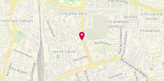 Plan de Pompes Funebres Breger, 57 Rue du Maréchal Ney, 85000 La Roche-sur-Yon