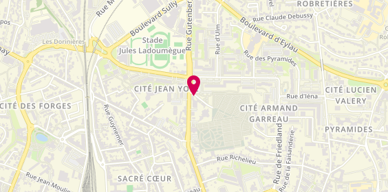 Plan de ETS Guy Lemarchand - Services Funéraires, 36 Rue Gutenberg, 85000 La Roche-sur-Yon