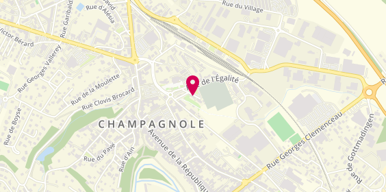 Plan de Pompes funèbres PFG CHAMPAGNOLE, 62 Rue du Cimetière, 39300 Champagnole