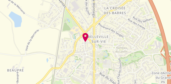 Plan de Pompes Funèbres Services, 7 Rue Aristide Briand, 85170 Bellevigny