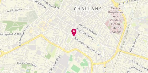 Plan de Sce de Pompes Funebres de Challans, Mairie 1 Boulevard Lucien Dodin, 85300 Challans