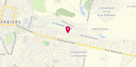Plan de Marbrerie Guesdon Stephane, 19 Rue Grouteau, 85500 Les Herbiers