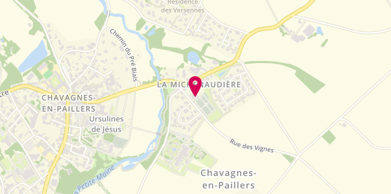 Plan de Pompes Funèbres Laporte, 6 Bis Rue des Vignes, 85250 Chavagnes-en-Paillers