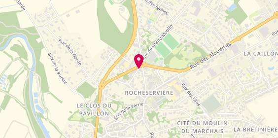 Plan de Etablissement de Pompes Funèbres de Rocheservière, 15 Ter Rue de Nantes, 85620 Rocheservière