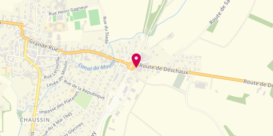 Plan de Pompes Funèbres Andrique, 4 Route du Deschaux, 39120 Chaussin