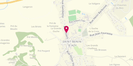 Plan de JOLY Bruno, 26 Rue Thiers, 58270 Saint-Benin-d'Azy