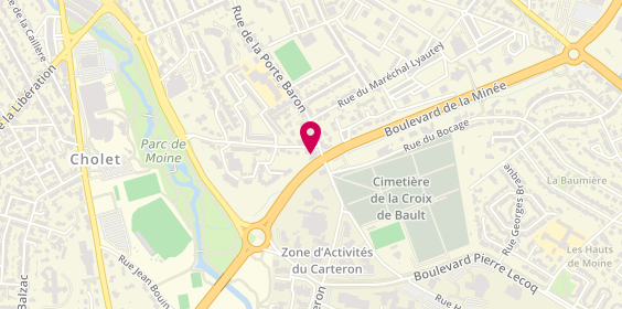 Plan de Pompes Funebres es Choletaise, 46 Rue du Dr Charles Coubard, 49300 Cholet