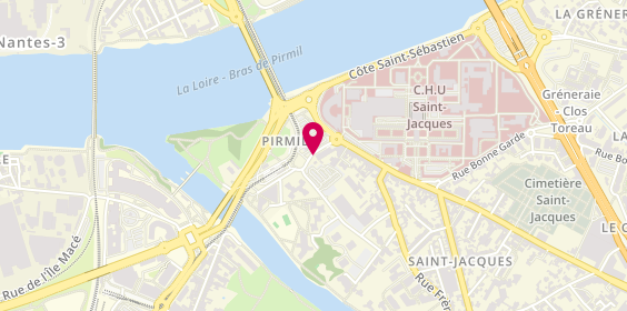Plan de Pompes Funebres de France, 7 Rue Esnoul des Châtelets, 44200 Nantes