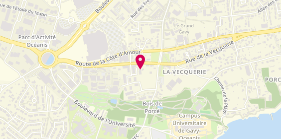 Plan de Pompes Funèbres et Marbrerie Atlantique, 61 Rue de la Vecquerie, 44600 Saint-Nazaire