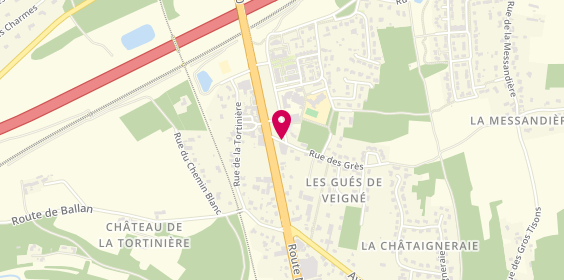 Plan de Pompes Funèbres CHOTTIN - le Choix Funéraire, 29 Route Départementale 910 Les Gués Entrée
Rue des Grès, 37250 Veigné