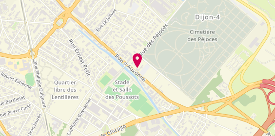 Plan de Pompes funèbres PFG DIJON - 225 Rue d'Auxonne, 225 Rue d'Auxonne, 21000 Dijon