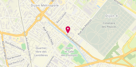 Plan de Pompes funèbres Dijonnaises et Marbrerie, 211 Bis Rue d'Auxonne, 21000 Dijon