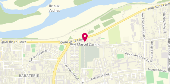 Plan de Pfi Anciennement Marbrerie Moussu, 12 Rue Marcel Cachin, 37700 Saint-Pierre-des-Corps