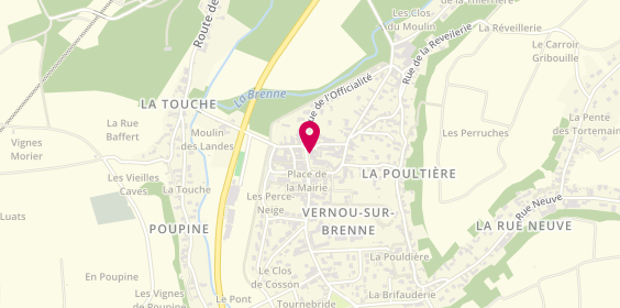 Plan de Anemone - Aux Iris, 3 Rue Lucien Arnoult, 37210 Vernou-sur-Brenne